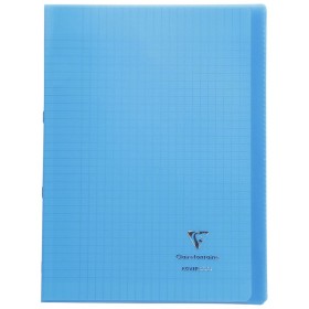 Koverbook piqué polypro transparent Bleu 21x29,7cm 96p séyès