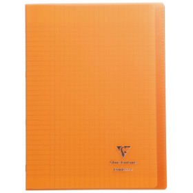 Koverbook piqué polypro transparent Orange 21x29,7cm 96p séyès