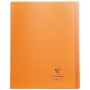 Koverbook piqué polypro transparent Orange 24x32cm 96p séyès