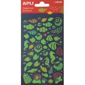 P 1F STICKERS POISSONS FLUORESCENTS