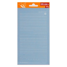Lettres transfert blanches 2.5mm - 1F