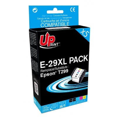 Cartouche Compatible Epson C13T29964020 Pack XL CL+BK Fraise Uprint