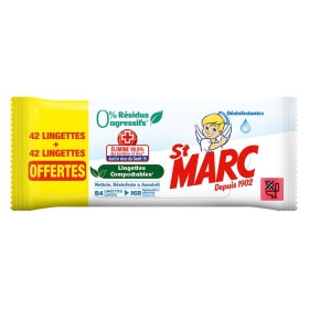 Paquet de 84 lingettes Saint Marc désinfectante 0%  résidus agressifs