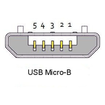 Connecteur femelle Micro-USB 5 pin - 1pièces