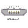 Connecteur femelle Micro-USB 5 pin - 1pièces