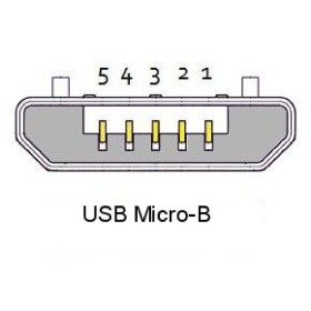 Connecteur femelle Micro-USB 5 pin - 10 pièces