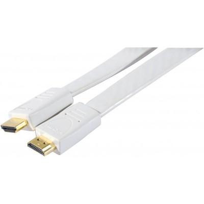 CORDON HDMI HIGH SPEED PLAT BLANC- 1,8m