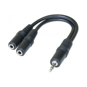 DACOMEX Sachet doubleur stéréo jack 3.5 mm - 0,15 m