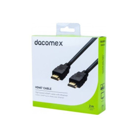 DACOMEX Sachet cordon HDMI haute vitesse avec Ethernet - 2 m