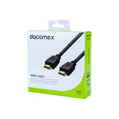 DACOMEX Sachet cordon HDMI haute vitesse avec Ethernet - 2 m