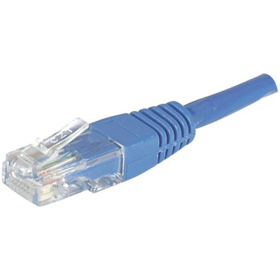 Cordon RJ45 CAT 6 U/UTP bleu - 0,5 m