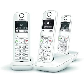 Gigaset AS690 TRIO téléphone DECT blanc - base + 3 combinés