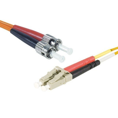 Jarretière duplex OM2 SC-UPC/LC-UPC orange - 5 m