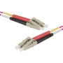 Jarretière duplex OM3 LC-UPC/LC-UPC violet - 20 m