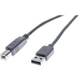 CORDON ECO USB 2.0 A / B GRIS - 0,6 M