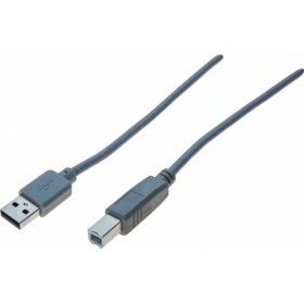 CORDON USB 2.0 A / A GRIS- 1,0 M