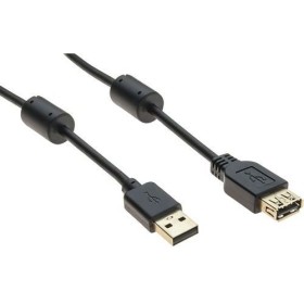 RALLONGE USB 2.0 A / A OR + FERRITES NOIRE - 1,0 M