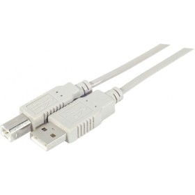 Cordon USB 2.0 Type A / B gris- 2 m
