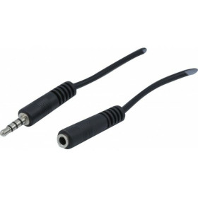 RALLONGE JACK 3,5MM 4 POLES  POUR MICRO CASQUE CTIA  - 0,5m