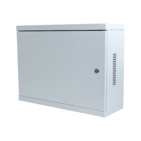 Coffret mural fixe 19 3U prof 180 mm (gris)