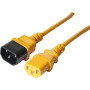 Rallonge d'alimentation C14 / C13 orange - 0,6 m