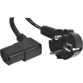 Cordon d'alimentation PC CEE7 / C13 coudé noir - 3,0 m