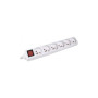 DEXLAN Multiprise 6 prises avec inter blanche - chargeur USB