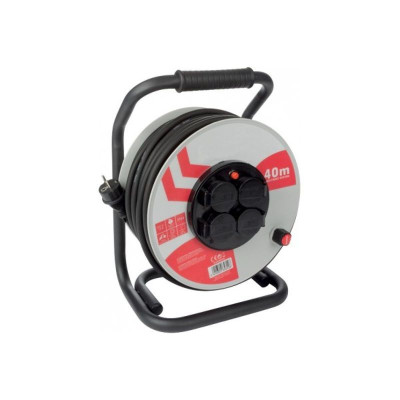 Rallonge électrique PRO 40 m - 4 prises IP44