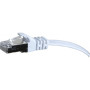 Cordon RJ45 plat CAT 6 U/FTP SNG blanc - 10 m