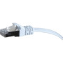 Cordon RJ45 plat CAT 6 U/FTP SNG blanc - 1 m