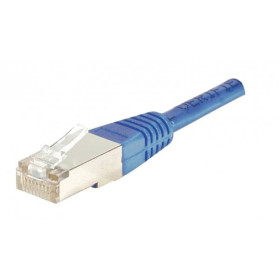 Cordon RJ45 CAT 5e F/UTP bleu - 0,5 m