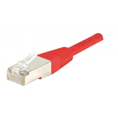 Cordon RJ45 CAT 5e F/UTP rouge - 0,5 m