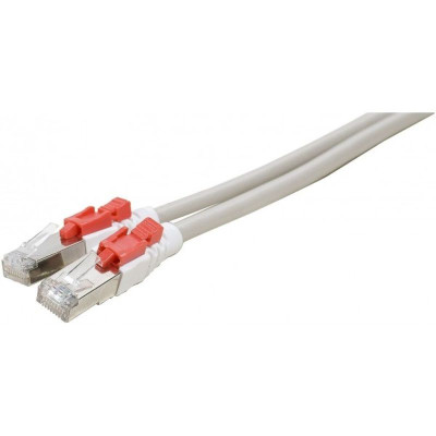 Cordon RJ45 CAT 6 S/FTP à verrouillage gris - 0,5 m