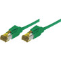 Cordon RJ45 sur câble CAT 7 S/FTP LSOH SNG vert - 0,3 m