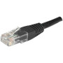 Cordon RJ45 CAT 5e U/UTP noir - 0,15 m