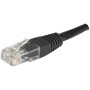 Cordon RJ45 CAT 5e U/UTP noir - 0,15 m