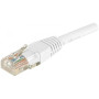 Cordon RJ45 CAT 6 U/UTP blanc - 0,15 m