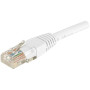 Cordon RJ45 CAT 6 U/UTP blanc - 0,15 m