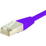 Cordon RJ45 CAT 6 S/FTP violet - 0,15 m