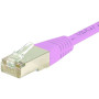 Cordon RJ45 CAT 6 S/FTP rose - 0,15 m