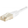 Cordon RJ45 CAT 6 S/FTP blanc - 1 m
