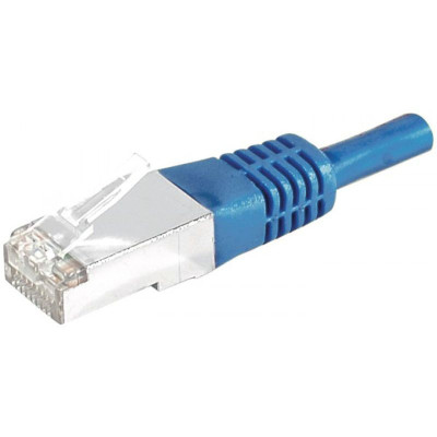 DEXLAN Cordon RJ45 CAT 6A S/FTP bleu - 1 m