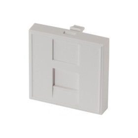 DEXLAN PLASTRON 45X45 DROIT 1 PORT RJ45 CAT 6A STP