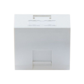 DEXLAN PLASTRON 45X45 INCLINE 30° 1 PORT RJ45 CAT 6A STP