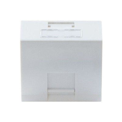 DEXLAN PLASTRON 45X45 INCLINE 30° 1 PORT RJ45 CAT 6 STP