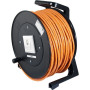 Cordon RJ45 CAT 6A S/FTP LS0H orange - sur enrouleur 90 m