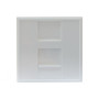 DEXLAN PLASTRON 45X45 DROIT POUR 1 PORT RJ45