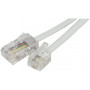 CORDON TEL RJ11 / RJ45 15 m 2:3  3:4 4:5  5:6 BLANC