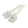 CORDON TELEPHONIQUE RJ11 / RJ11 - 15 M