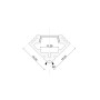 Profilé amuminium bandeau 1M - Angle 90° Avec protection.